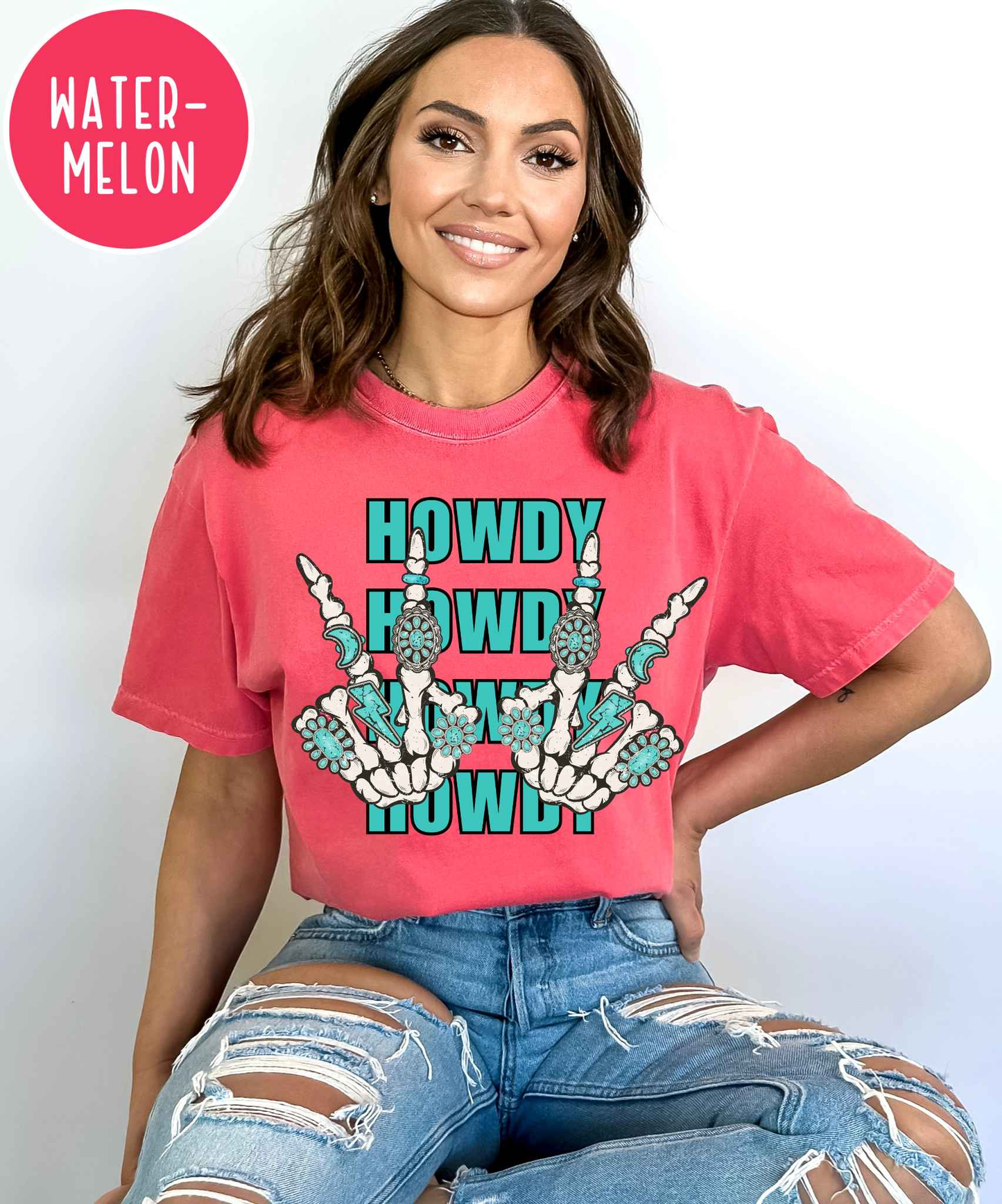 Howdy Skelly Comfort Colors Tee