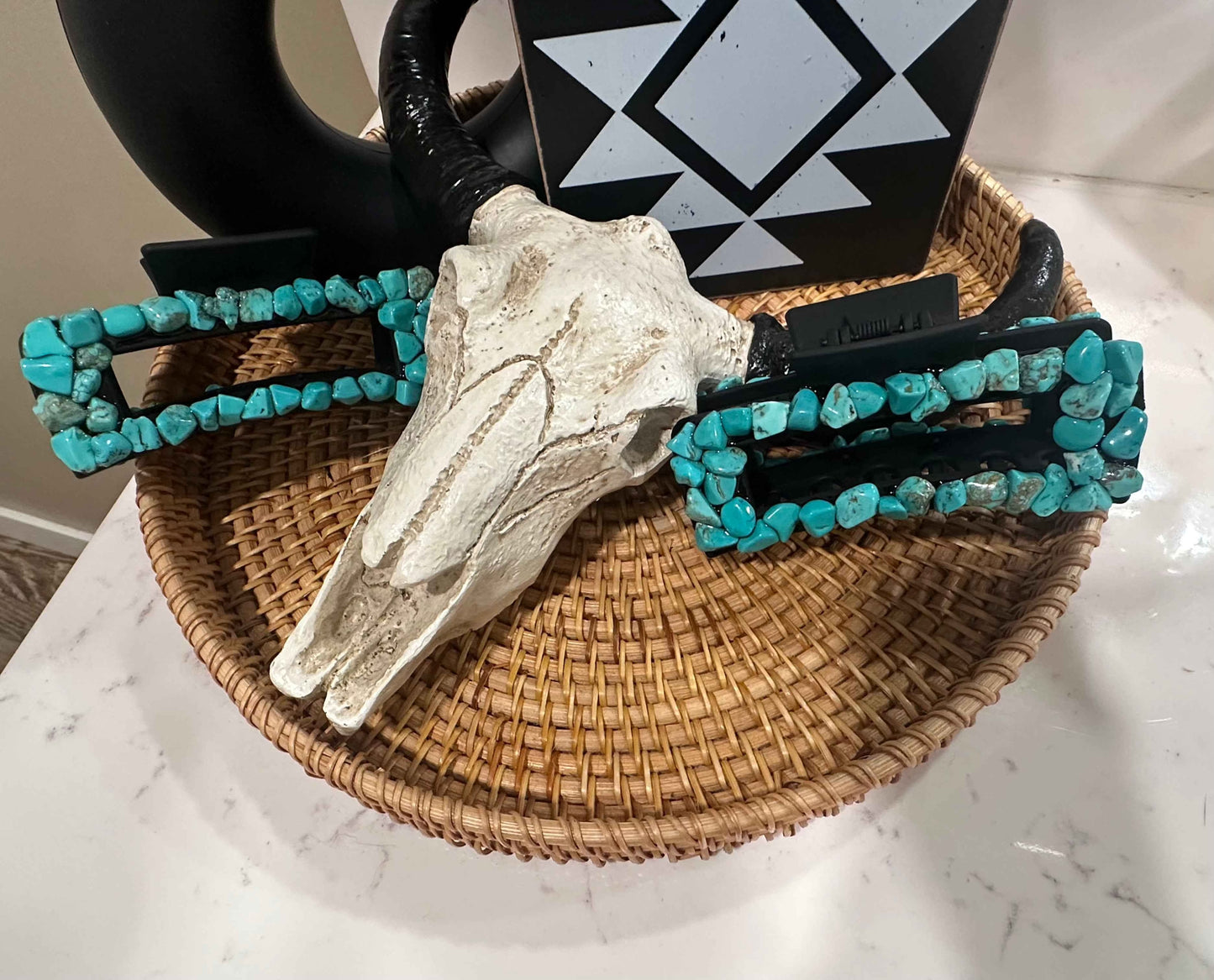 Turquoise Stone Claw Clip