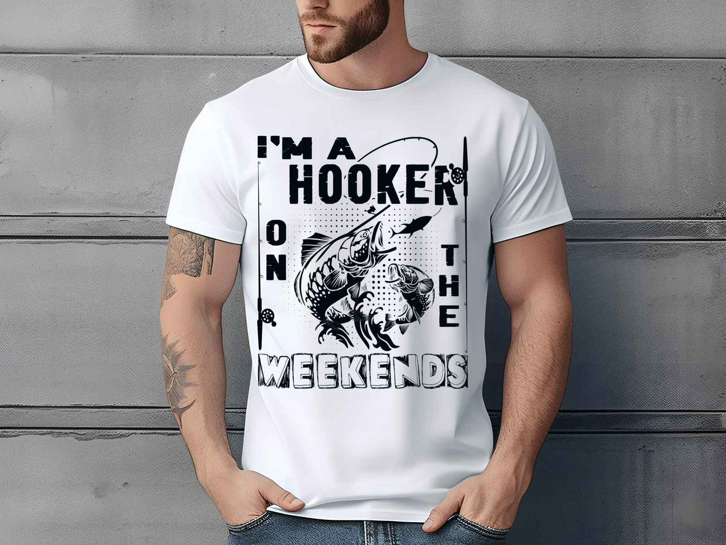 Hooker on the Weendends Shirt White