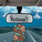 Floral Tooled Leather Felt Freshie