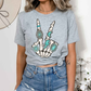Peace Western Skelly Hand Tee