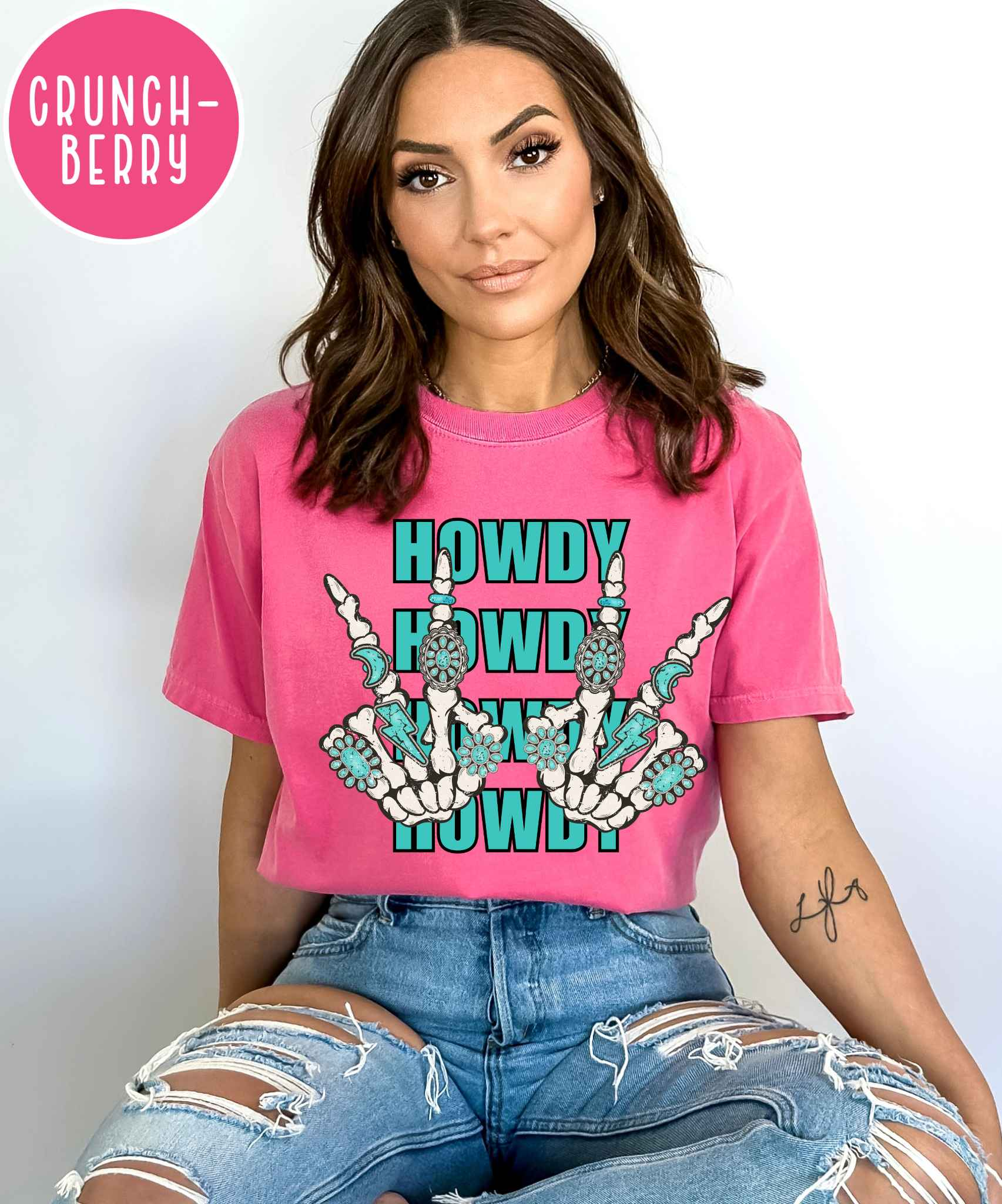 Howdy Skelly Comfort Colors Tee