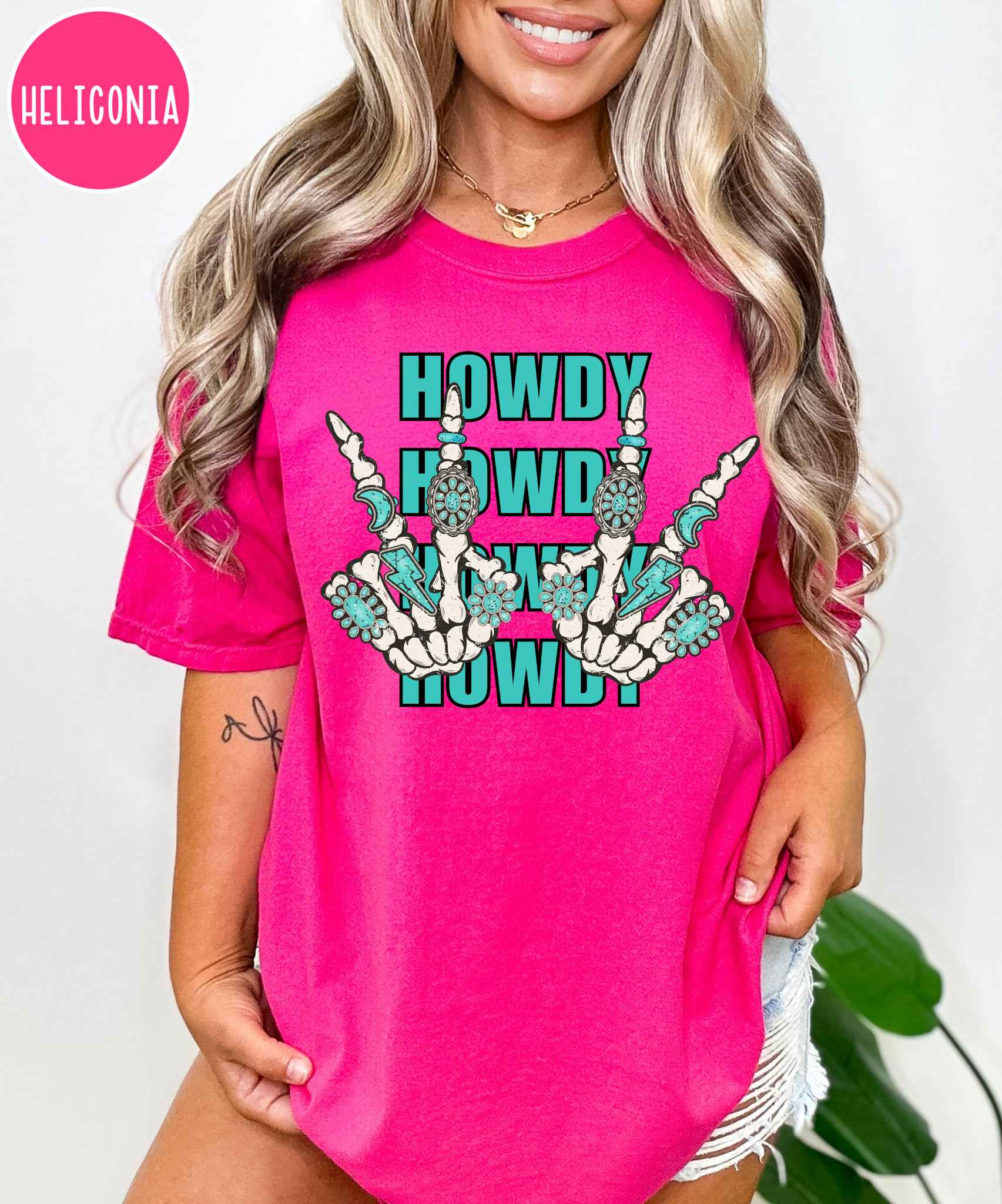 Howdy Skelly Comfort Colors Tee