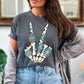 Peace Western Skelly Hand Tee
