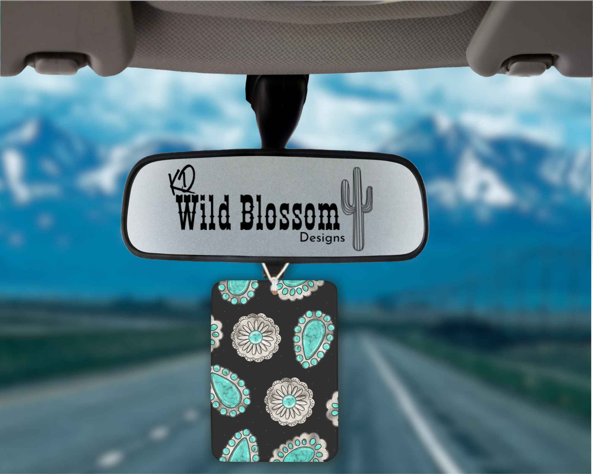 Turquoise Concho Felt Freshie