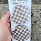 Brown Checkered Car Coasters