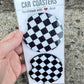 Checkered Car Coasters