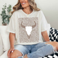 Cheetah Cow Skull Tee Natural