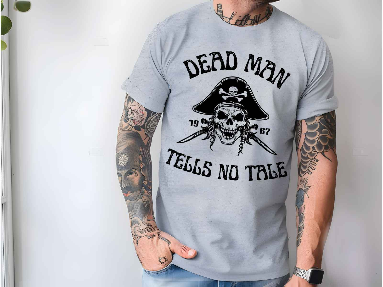 Dead Man Shirt Athletic Gray