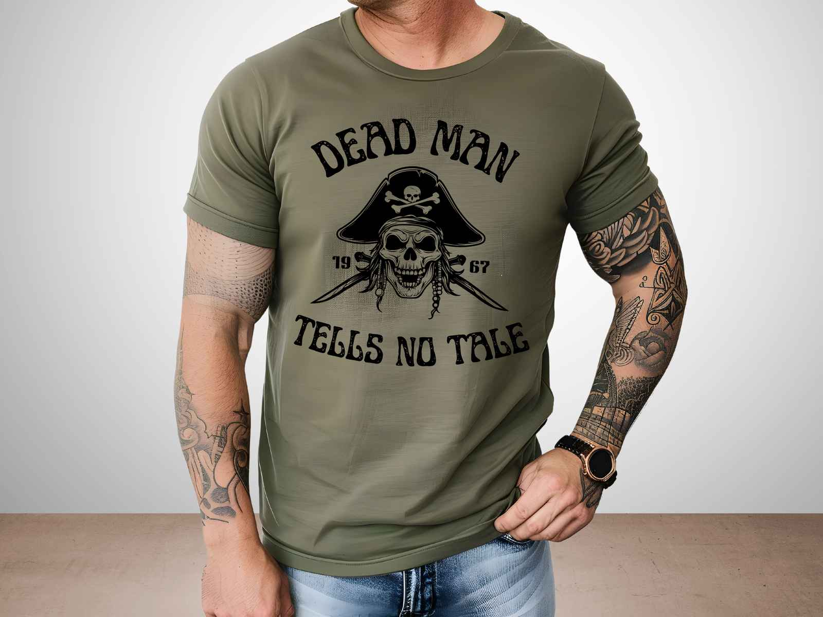 Dead Man Shirt Heather Military Green