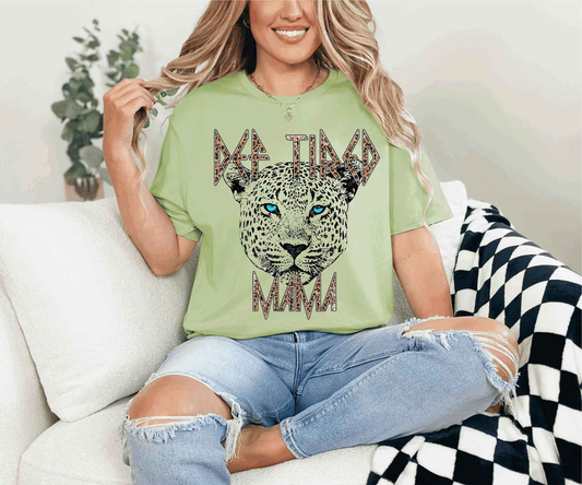 Def Tired Mama Tee Pistachio
