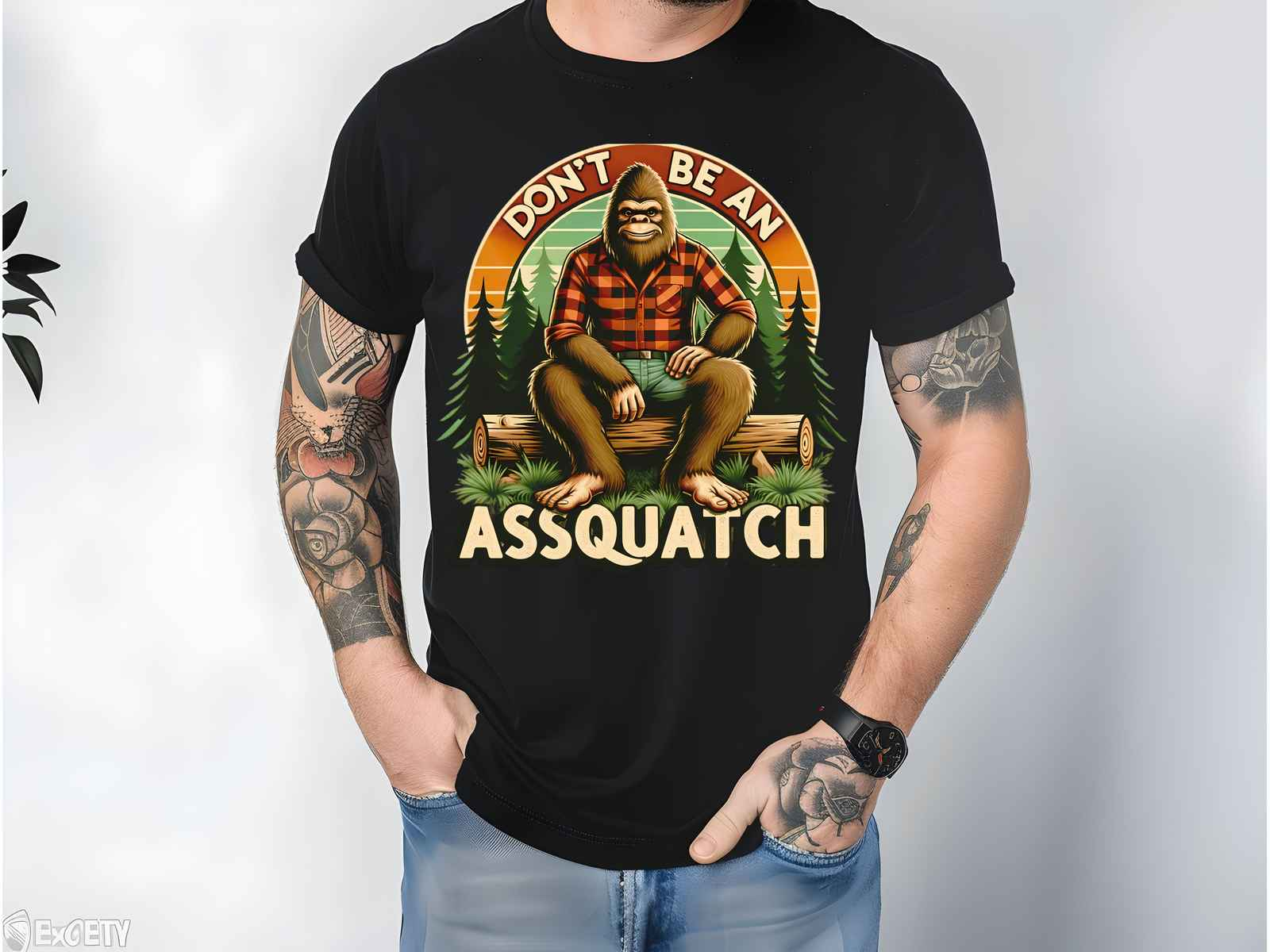 Don’t be a Assquatch Shirt Black