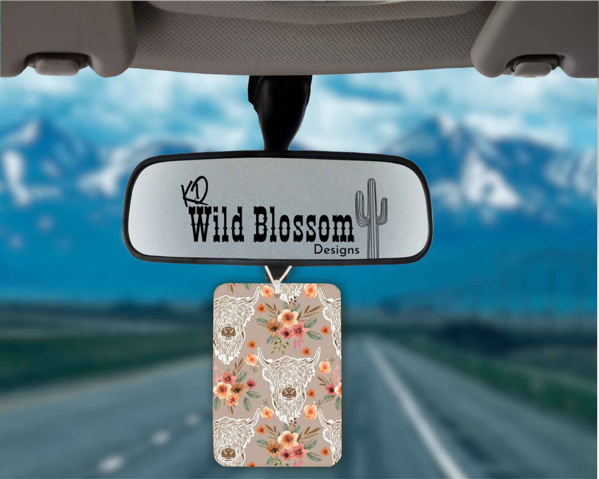 Cow Petals Felt Freshie