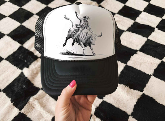 Bull Rider Trucker Hat