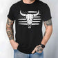 American Bull Skull Flag Shirt