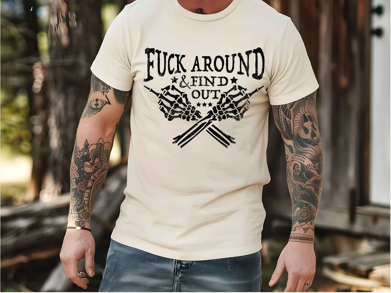 F*ck Around and Find Out Shirt Natural