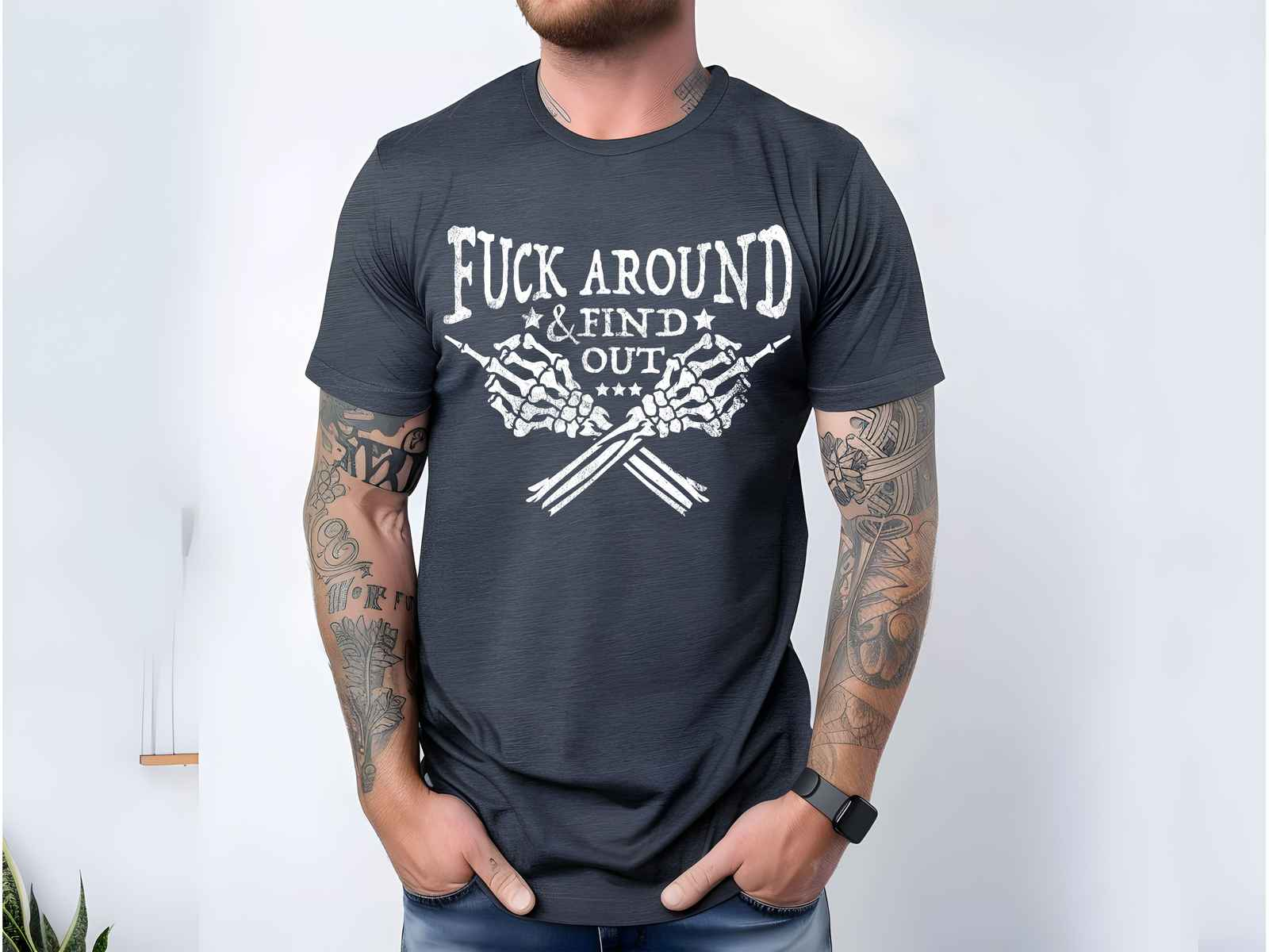F*ck Around and Find Out Shirt Dark Heather