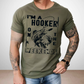Hooker on the Weendends Shirt Heather Military Green