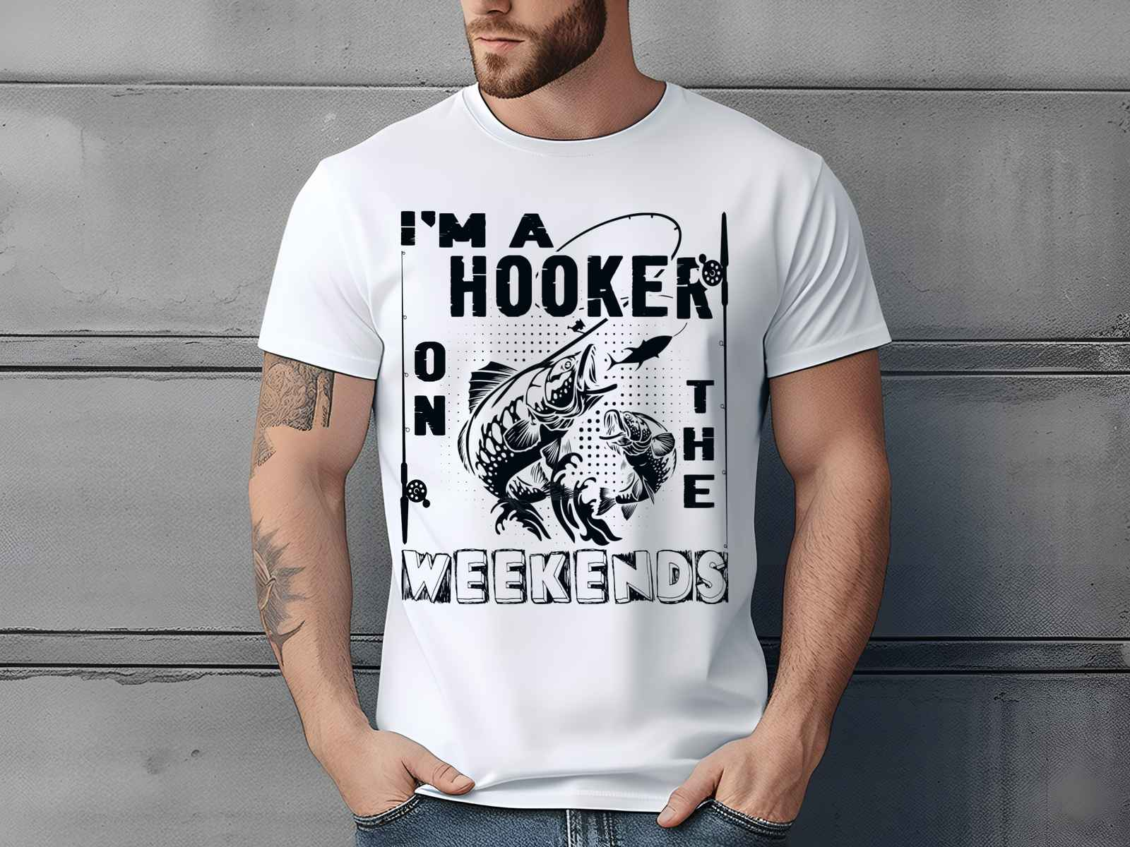 Hooker on the Weendends Shirt White