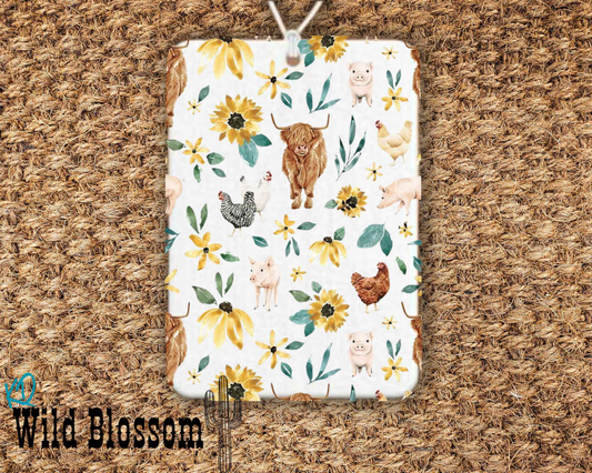 Floral Pastures Felt Freshie