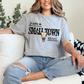 Just a Small Town Girl Tee Athletic Gray