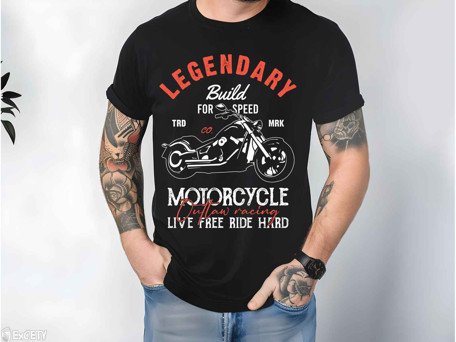 Legendary Motorcycle Shirt Black