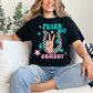 Peace Out Cowboy Tee Black