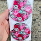 Pink Retro Happy Face Car Coasters