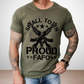 Small Town Proud Shirt Heather Military Green