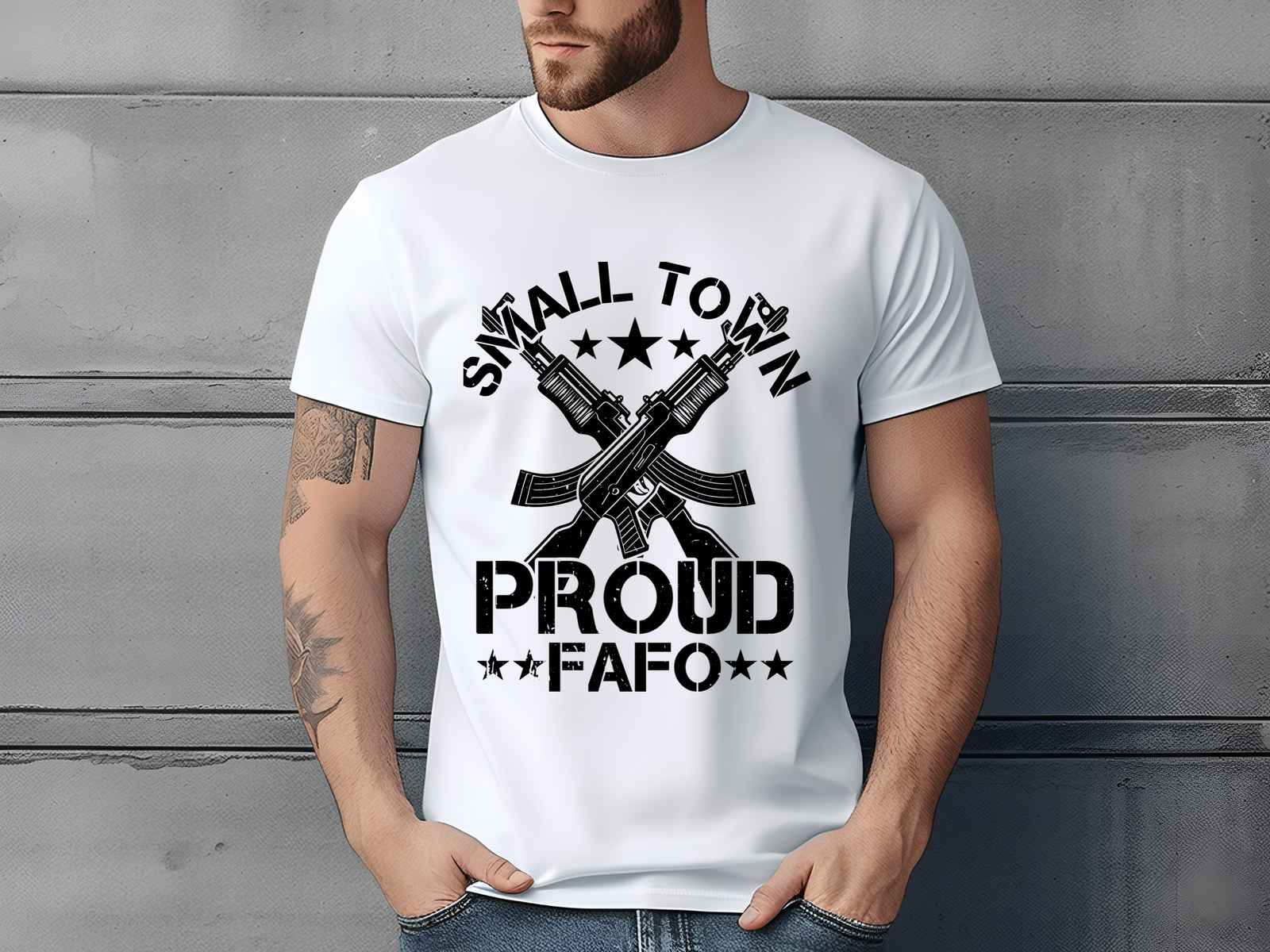 Small Town Proud Shirt White
