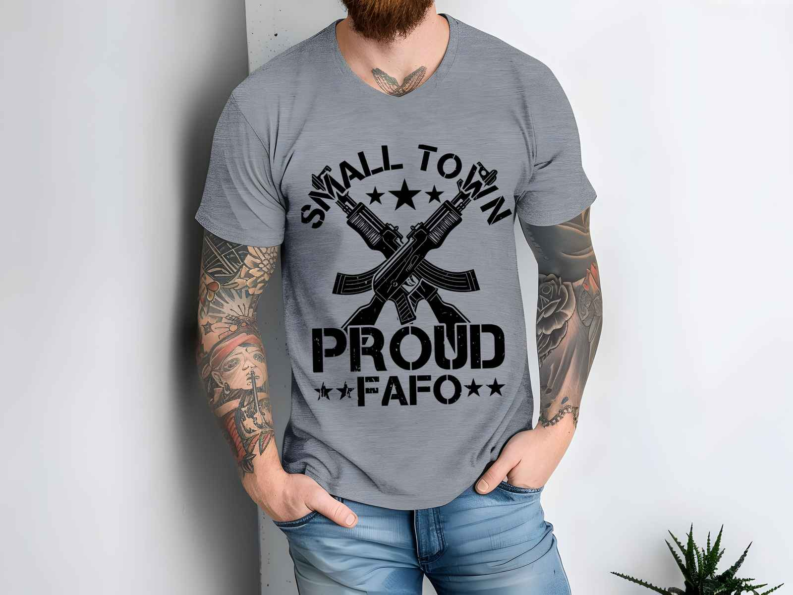 Small Town Proud Shirt Graphite