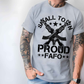 Small Town Proud Shirt Athletic Gray