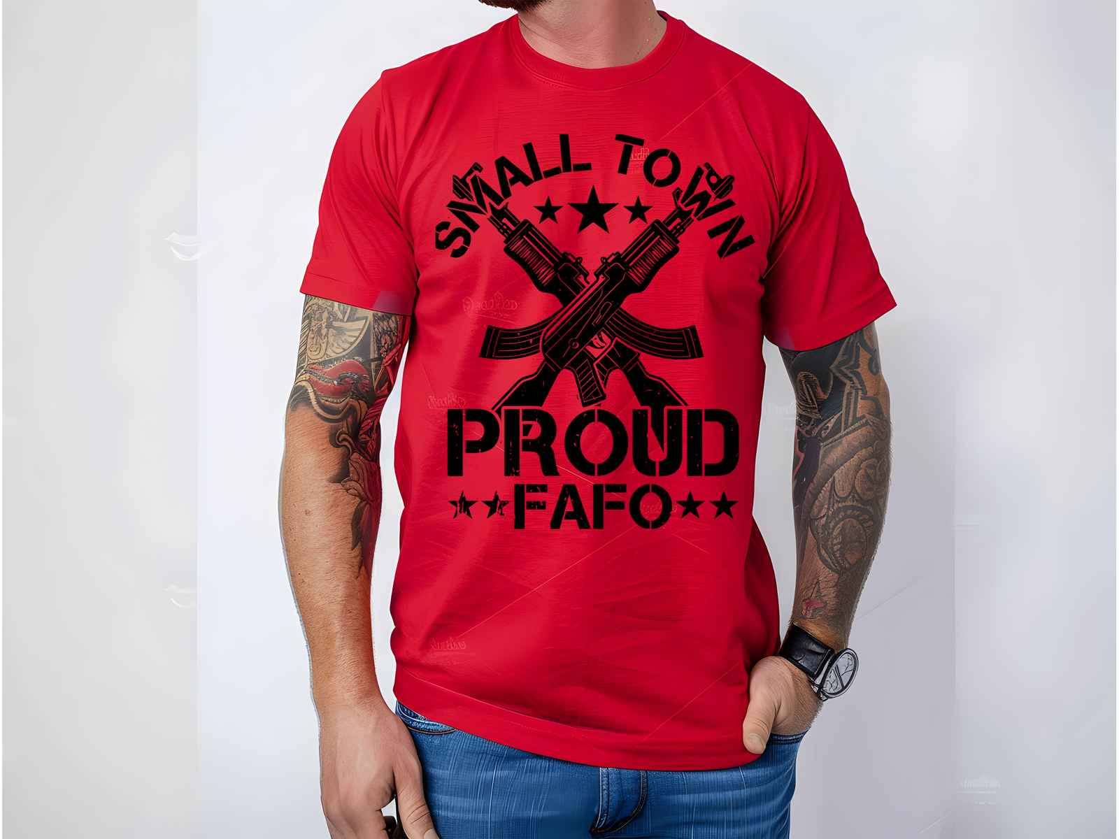 Small Town Proud Shirt Red