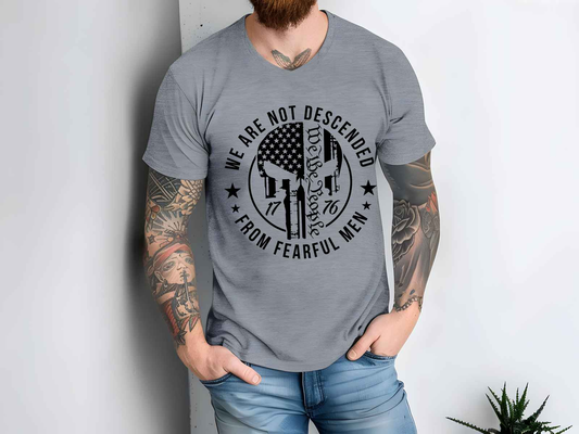 We Are Not Descended Shirt Graphite