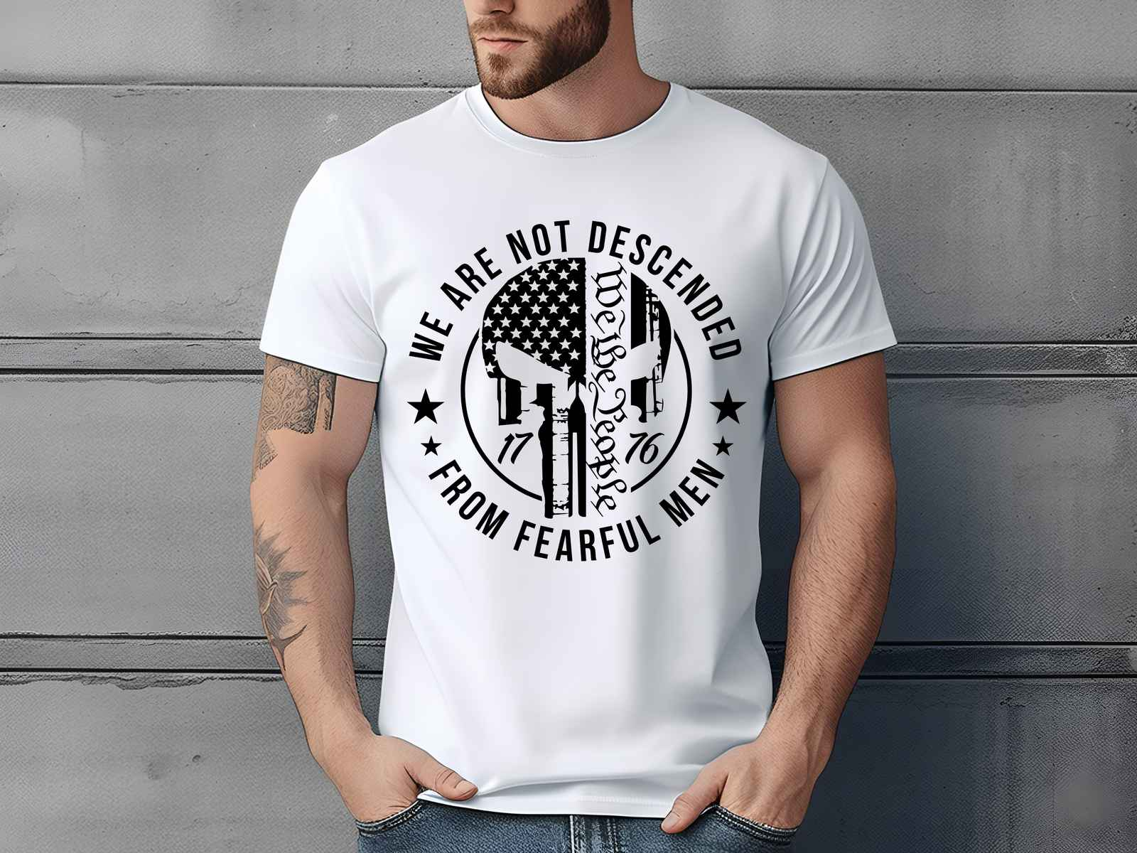 We Are Not Descended Shirt White