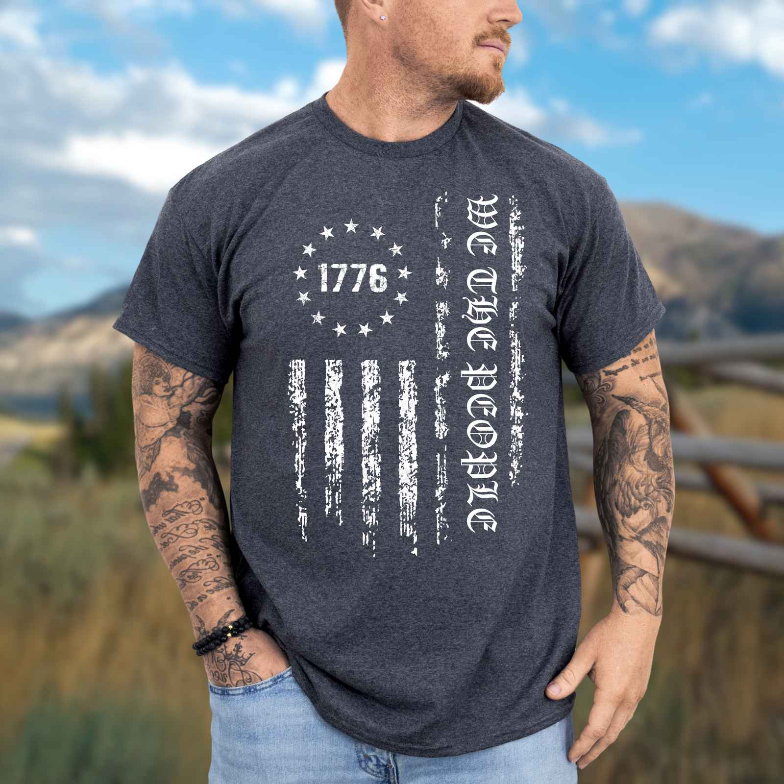 We the People Shirt Dark Heather