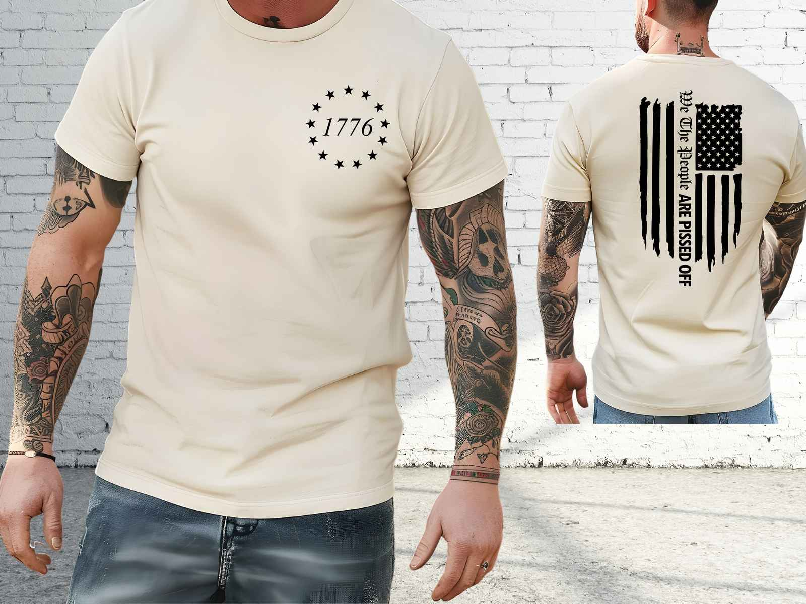 We the People are Pissed Off Shirt Natural