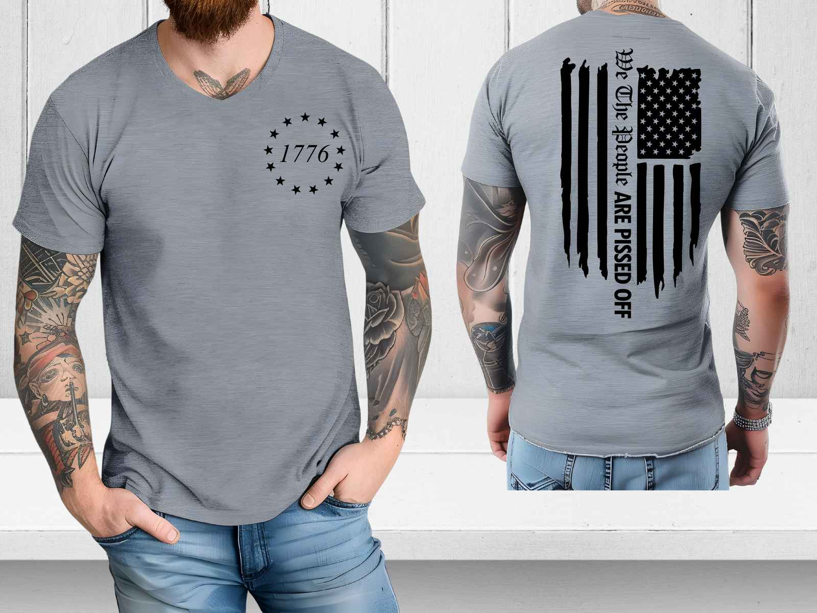 We the People are Pissed Off Shirt Graphite