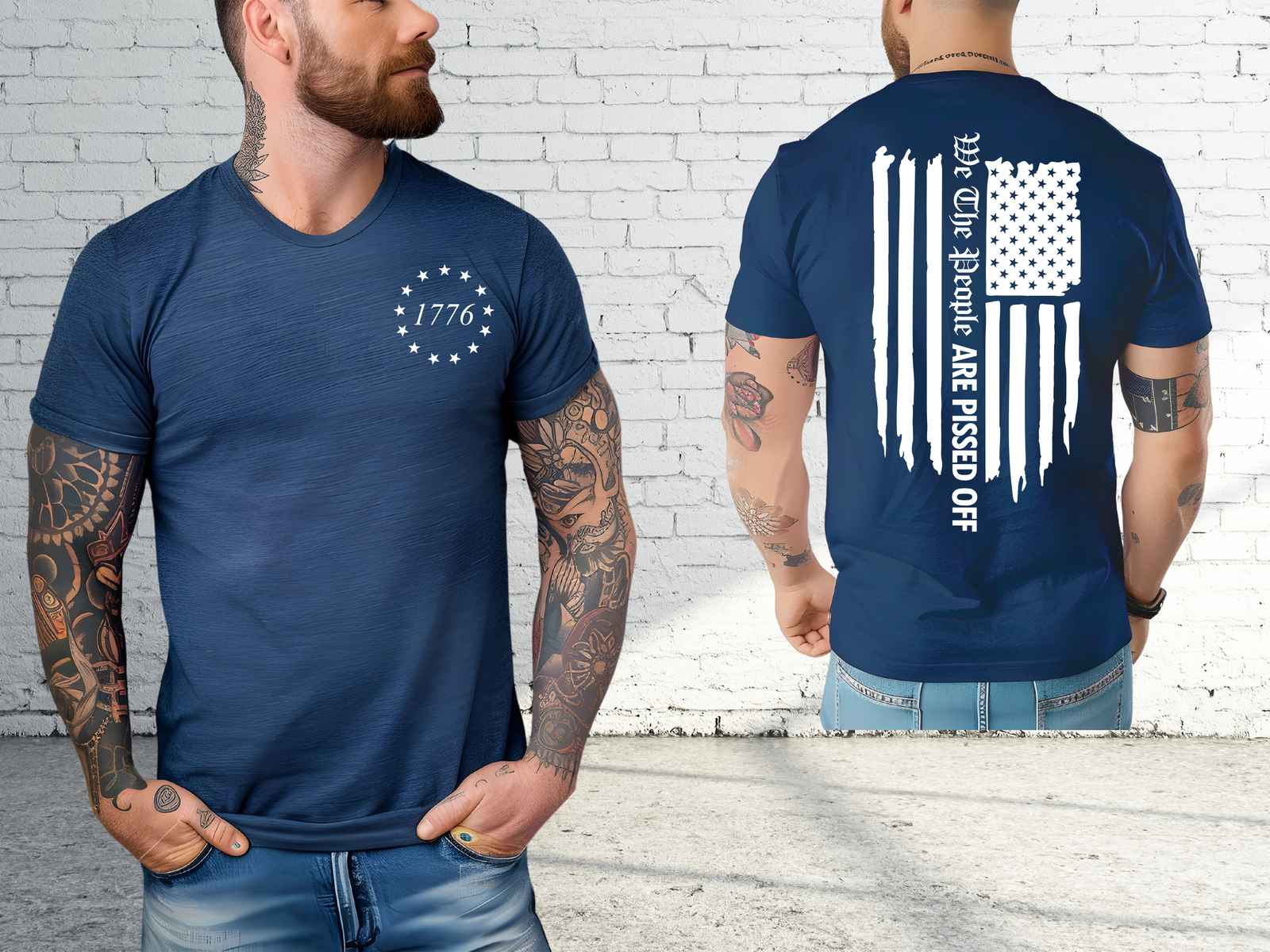 We the People are Pissed Off Shirt Navy
