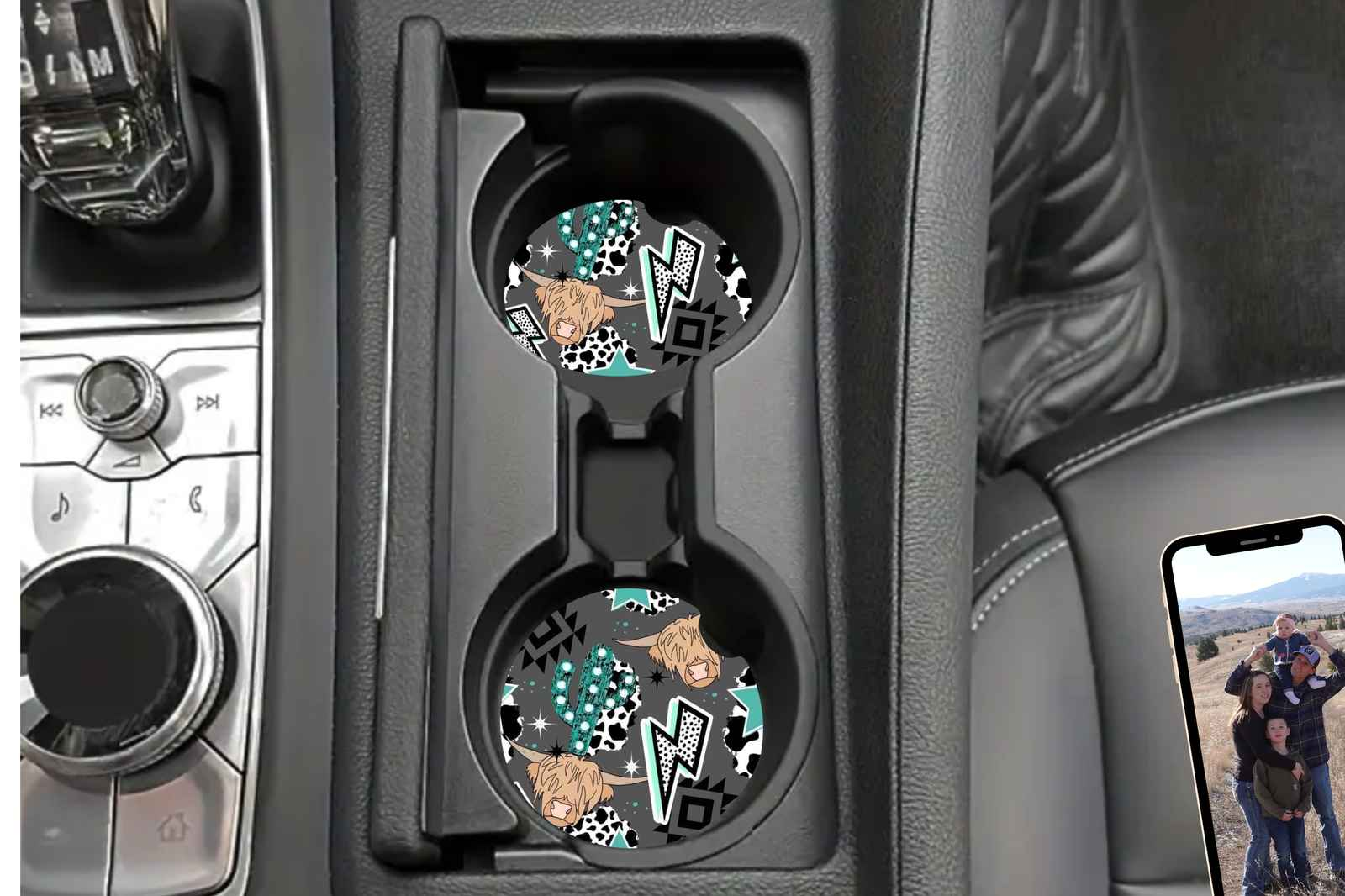 Western Vibes Car Coasters